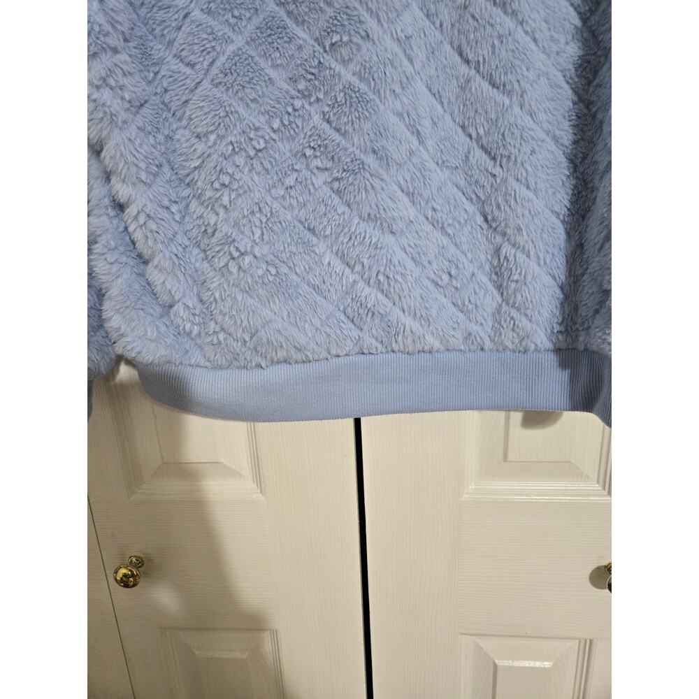 Cato large women's light blue fuzzy sweater - Picture 4 of 11
